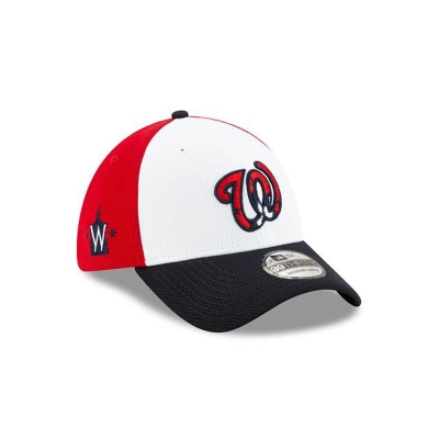 Washington Nationals Gorra | New Era MLB 2021 Spring Training 39thirty Stretch Fit Cap Mexico - Rojos
